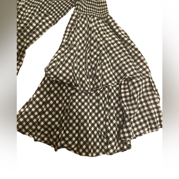 Smocked Top Ruffled Layered Sleeved Mini Dress - Picture 7 of 9